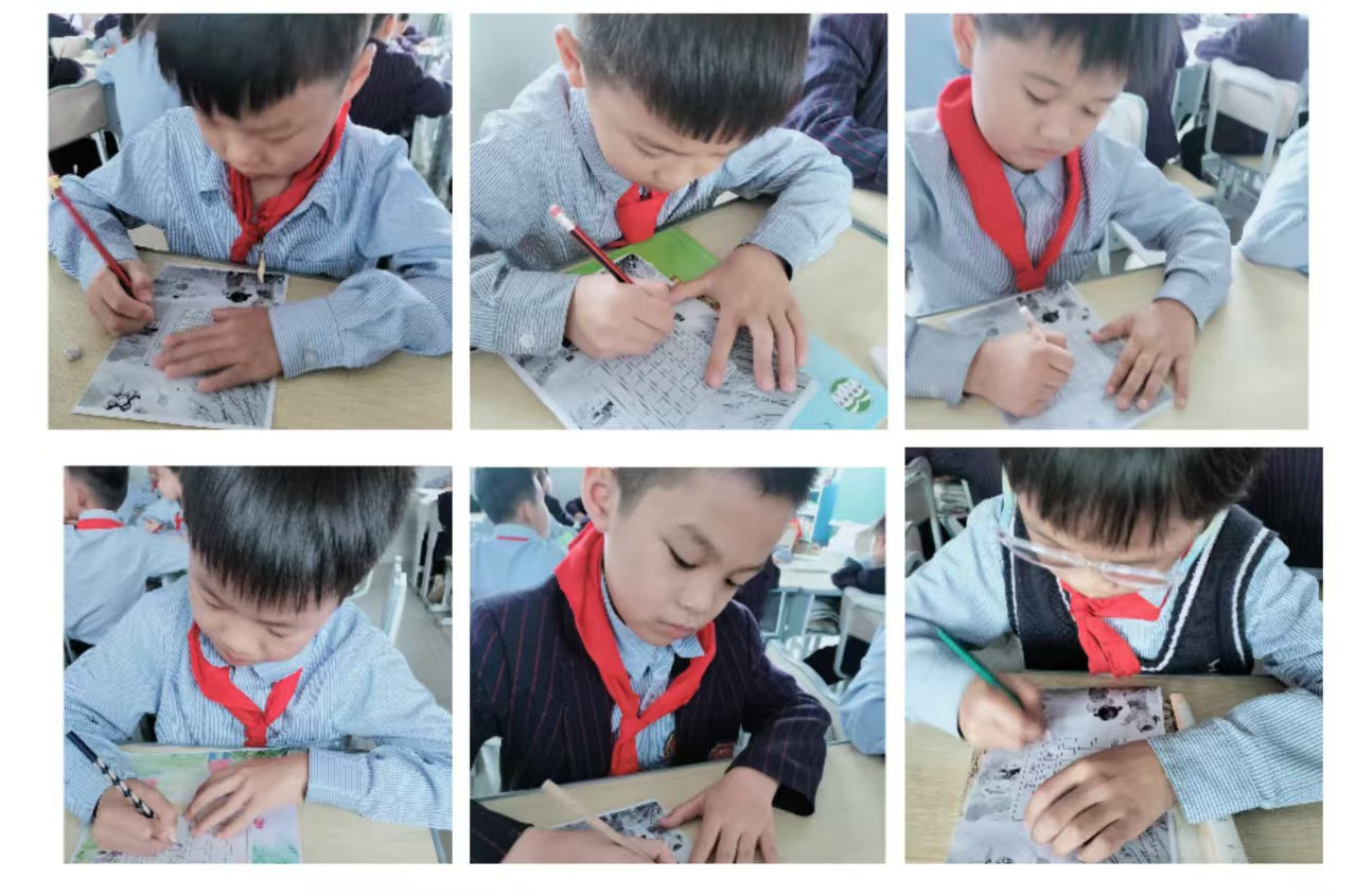 和詩以歌，書寫春天——定安縣山高學(xué)校小學(xué)部“春”主題硬筆書法展示活動(dòng)-圖片2