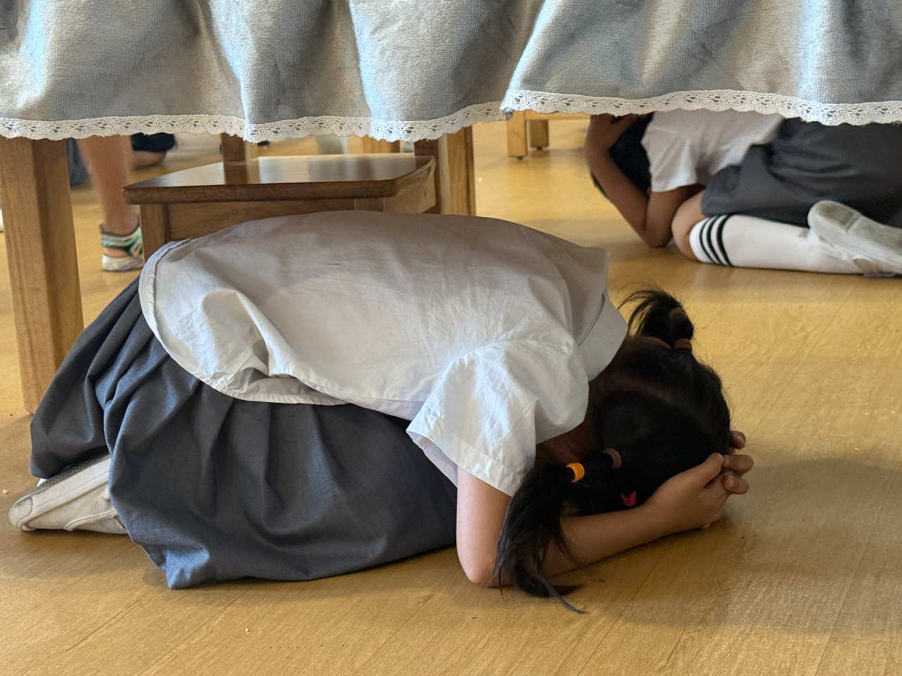 人人講安全 個個會應(yīng)急——?？谑猩礁哂變簣@2025年防震減災(zāi)演練活動-圖片25